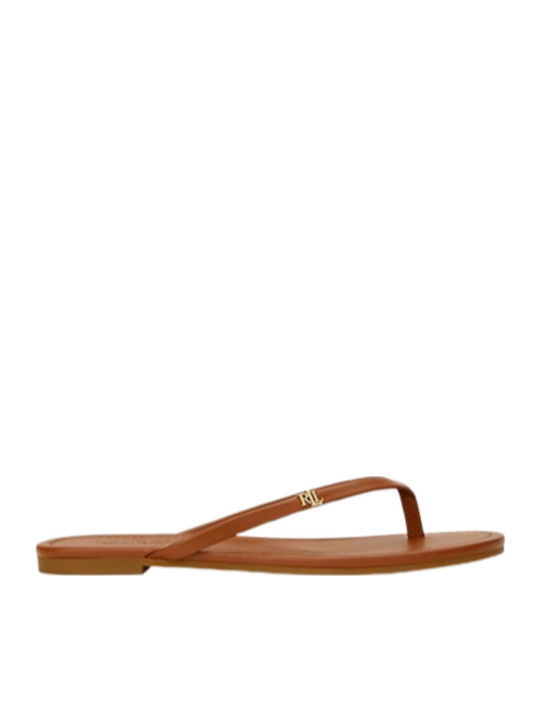 Ralph Lauren Raquel Γυναικεία Σανδάλια Καφέ