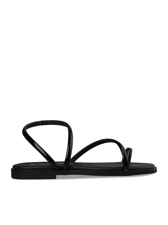 Women's Flat Sandals in Black Color