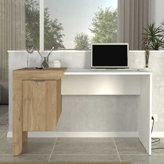 Schreibtisch Dario Holz Sepet Oak - White 120x60x73.2cm