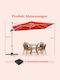 Garten & Terrassen Sonnenschirm Bodenständer Quadratisch Aluminium Rosa mit Ständer 3x3m NP11584CS
