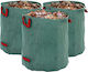 Outsunny Set of 3 Garden Waste Bags 272L with Handles Foldable Reusable Ø67x76 cm Green 84h-354v01gn