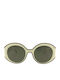 Longchamp Women's Sunglasses with Green Plastic Frame and Green Lens LO758S 107