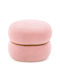 Stool For Living Room With Storage Space Upholstered with Fabric Pink 35x44x35cm