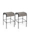 Scaun Bar Metalic Pentru Exterior Maro 47x47x76cm
