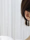 14k Gold Plated Drop Leaf Crystal Earrings Luella 14k Gold Plated