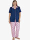 Boyraz Set Pijamale pentru Femei Colorful