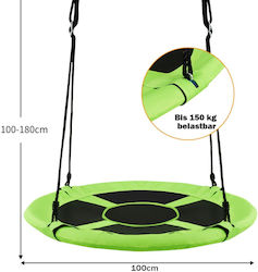Costway Hanging Swing Nest 100x100x100cm Green