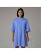 Summer Mini Athletic T-Shirt Short Sleeve Blue Dress