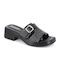 Mules mit Niedrig Absatz in Schwarz Farbe