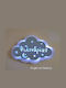 Children's Wooden Wall Light "Double Cloud" Name