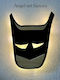 Children's Wooden Wall Light Batman
