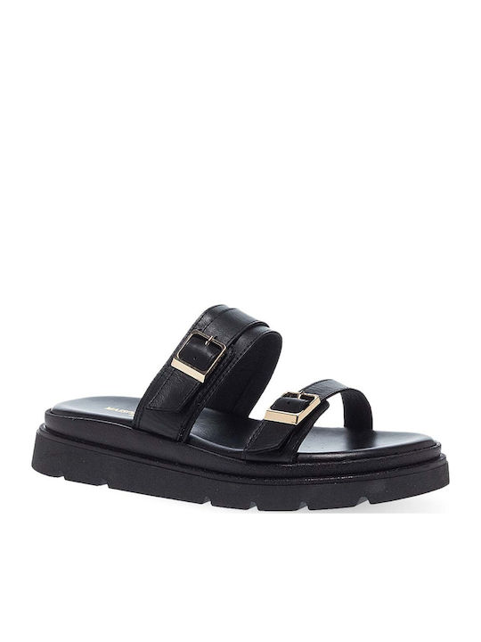 Sandale Casual Damă Din Piele Negre