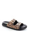 Women's Flat Sandals in Beige Color