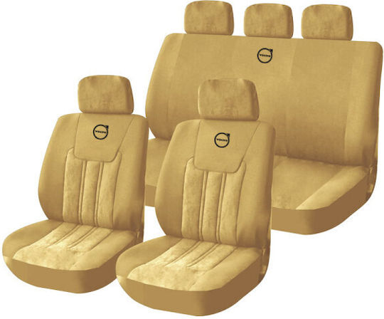 Takeposition Car Cover Set Polyester Beige