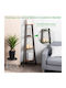 Corner Bookcase Black 34x34x124.5cm