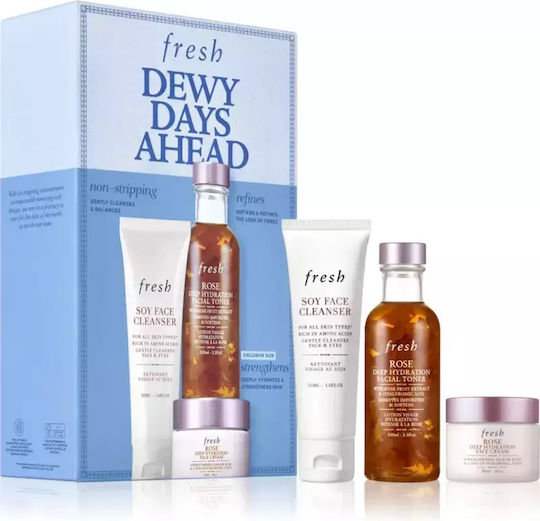 Fresh Dewy Days Ahead Комплект за грижа за кожата за Хидратация & Почистване на лицето 3бр