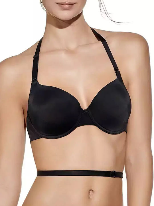 Μαύρο Strapless Σουτιέν με Ελαφριά Ενίσχυση & Μπανέλες 2Pack