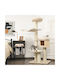 Costway Scratching Post Cat Trees White Height 174cm