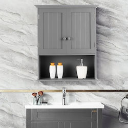 Costway Badezimmerschrank 60x20x70,5cm Grau HW66689GR