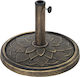 Outsunny Umbrella Stand Metallic Bronze 46x46x34cm