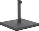 Outsunny Umbrella Stand Concrete Black 44x44x30cm