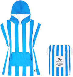 Dock & Bay Kid's Poncho Quickdry Bondi Blue Mic...