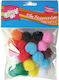 Pompom 25mm Mehrfarbig 25 Stück Groovy