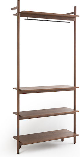 Mobilier de Intrare cu Cuier & Dulap pentru Pantofi Walnut 103.6x40x225cm