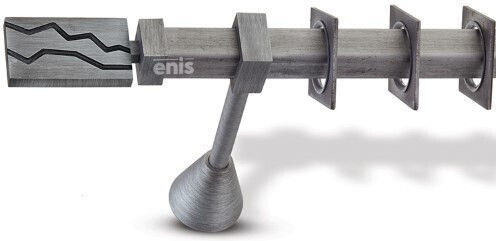 Enis by Domus Metallisch Vorhangstange Danae Einfach Φ25mm 240cm Industrial