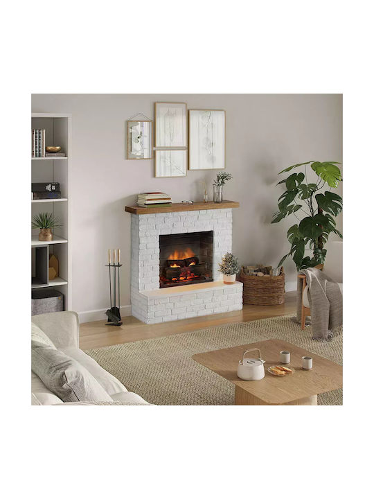 Tagu Powerflame PT828256 Wandmontiert Elektrischer Kamin 1400W Wei |  Skroutz Germany