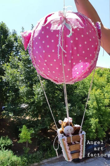 Handgefertigte Kinder-Deckenleuchte Heißluftballon
