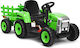 Tractor pentru copii Electric cu remorcă 12 volți Verde