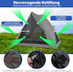 Costway Camping Tent Transparent for 3 People 225x145x161cm