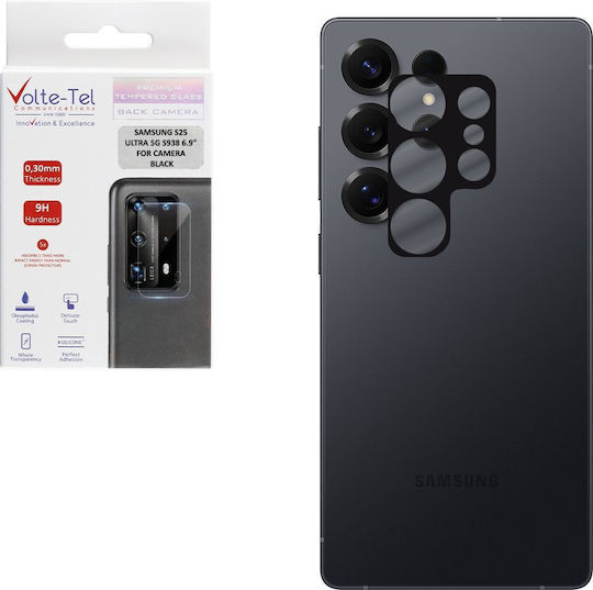Volte-Tel Προστασία Κάμερας Tempered Glass Μαύρο για το Samsung S25 Ultra 5G S938