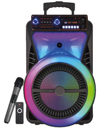 Karaoke Speaker With Wireless Microphone And Lighting Effects SM-1209 Black