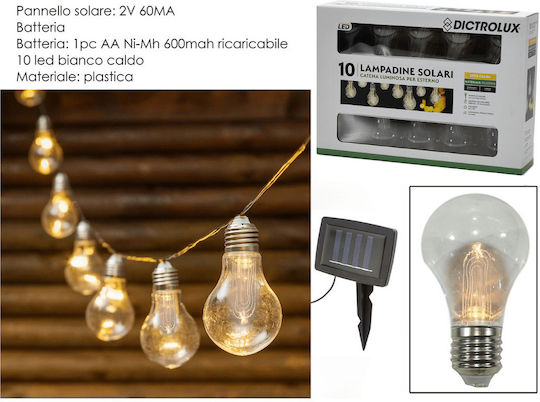 General Trade Hanging Solar Light Garland with Warm White Light