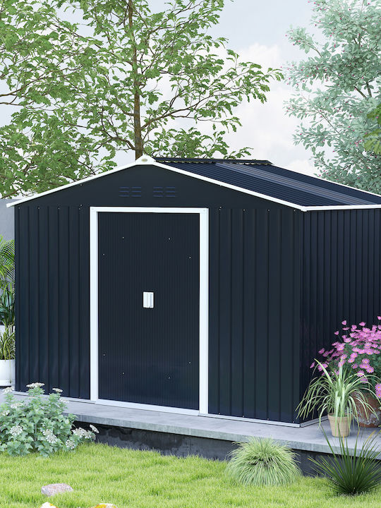Metallic Garden Shed with Air Vents L2.77xW1.95...