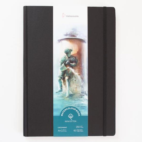 Hahnemuhle Σκληρόδετο Watercolour Book 100% Cotton A4 21x29,7cm Portait 250g Cold Pressed 30 Φύλλων