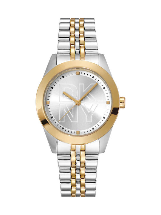 DKNY Parsons Ρολόι Μπαταρίας με Μεταλλικό Μπρασελέ DKNY Parsons Ρολόι Μπαταρίας με Μεταλλικό Μπρασελέ