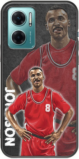 European Basketball Legends Eddie Johnson Xiaomi Redmi 10 5G Black TPU Black Silicone