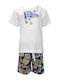 Kids' Set with Shorts Summer 2pcs White