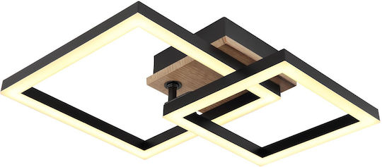 Globo Lighting Таванно осветление 42бр Черен с Вграден LED
