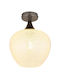 Globo Lighting Ceiling Mount Light Transparent with Socket E27