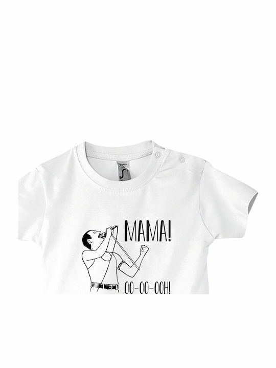 Παιδικό T-shirt White Mama, The Queens, Freddie...