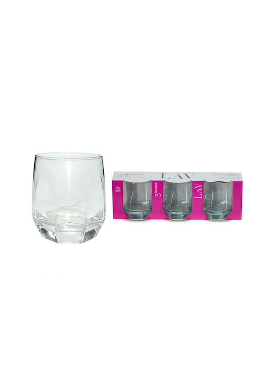 ArteLibre Set of Glasses Water made of Glass 3pcs