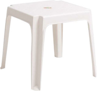 Lara-ct Auxiliary Outdoor Free Standing Plastic Table White 42x42x42cm