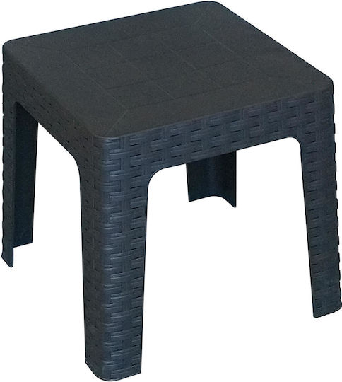 Tisch für kleine Außenbereiche Stabil Monaco Anthracite 50x50x45cm