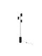 Aca Kenneth Floor Lamp H165xW15cm. with Socket for Bulb E27 Black