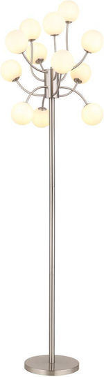 Globo Lighting Φωτιστικό Δαπέδου Υ200xΜ62εκ. με Ντουί για Λαμπτήρα G9 Ασημί