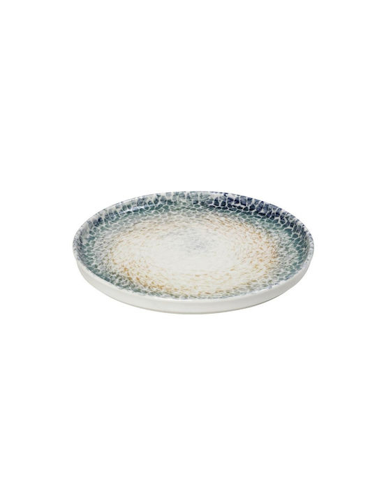 Espiel Lizard Plate Shallow made of Porcelain Multicolour with Diameter 26cm